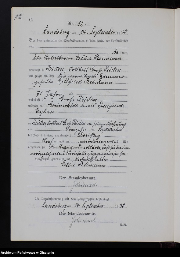 image.from.unit.number "Sterbe-Neben-Register Nr 1 - 18 [ Księga zgonów - wtóropis ]"