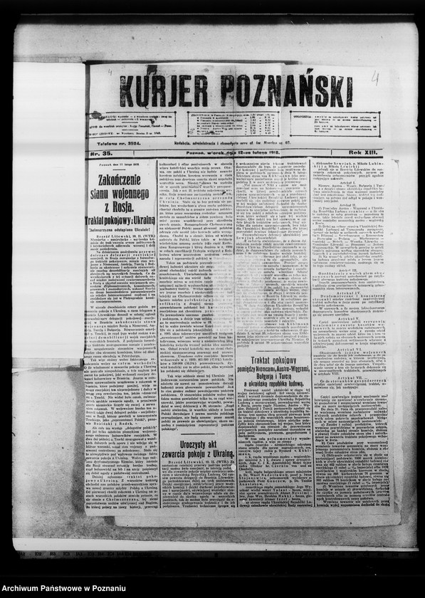 image.from.unit.number "Wycinki prasowe w sprawach polskich o różnej treści."