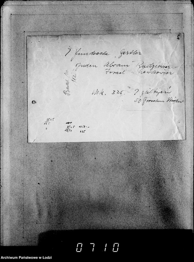 Obraz 9 z jednostki "Korrespondenz mit dem Aeltesten der Juden"