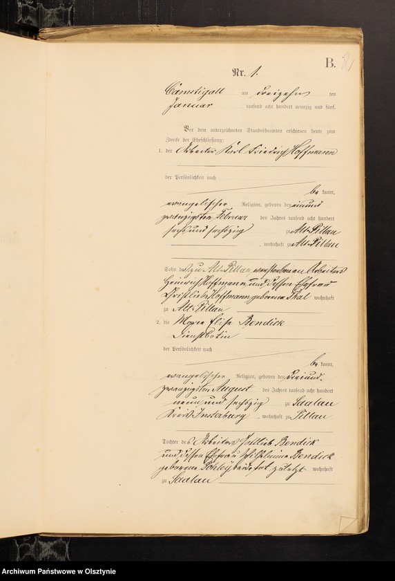 image.from.unit.number "Heiraths-Haupt-Register Nr 1 - 29"