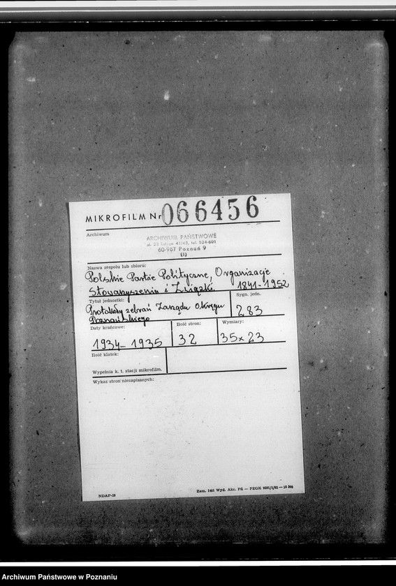 Obraz 2 z jednostki "Protokoły zebrań Zarządu Okręgu Poznańskiego"