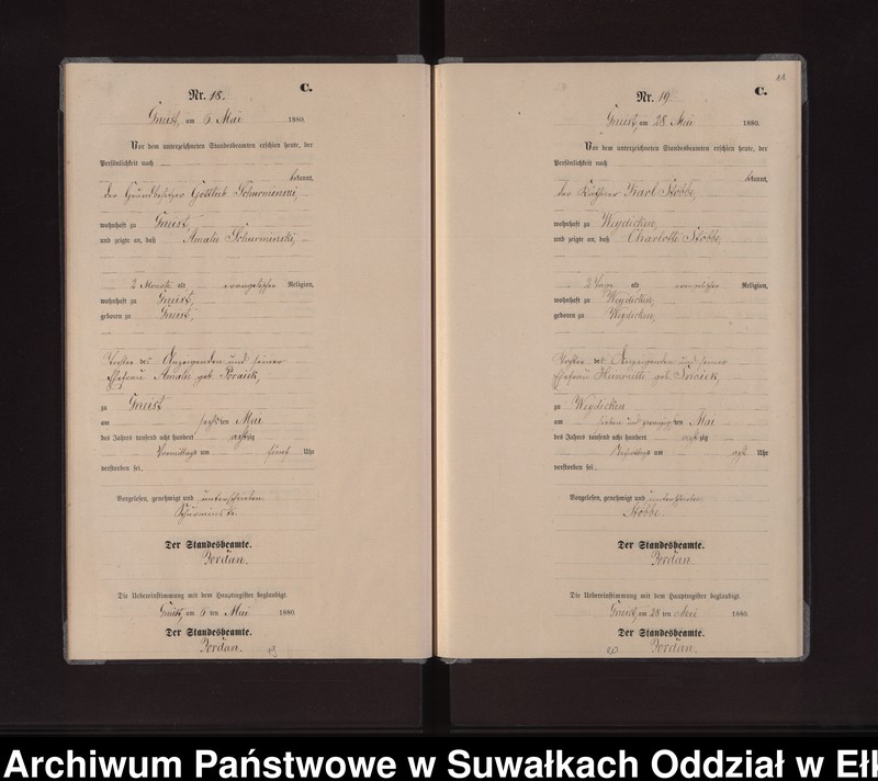 image.from.unit.number "Sterbe-Neben-Register des Königlich Preussischen Standes-Amtes Gneist Kreis Loetzen"