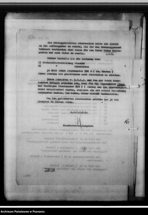 Obraz 17 z jednostki "[Sprawy związane z organizacja i działalnością Miejskiego Urzędu do Spraw Genealogicznych w Lesznie]"