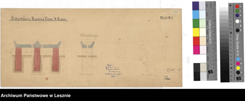 Obraz 6 z jednostki "Leszno miasto. Dokumentacja projektowa - Koszary Artylerii Polowej ul. Racławicka, tom III."