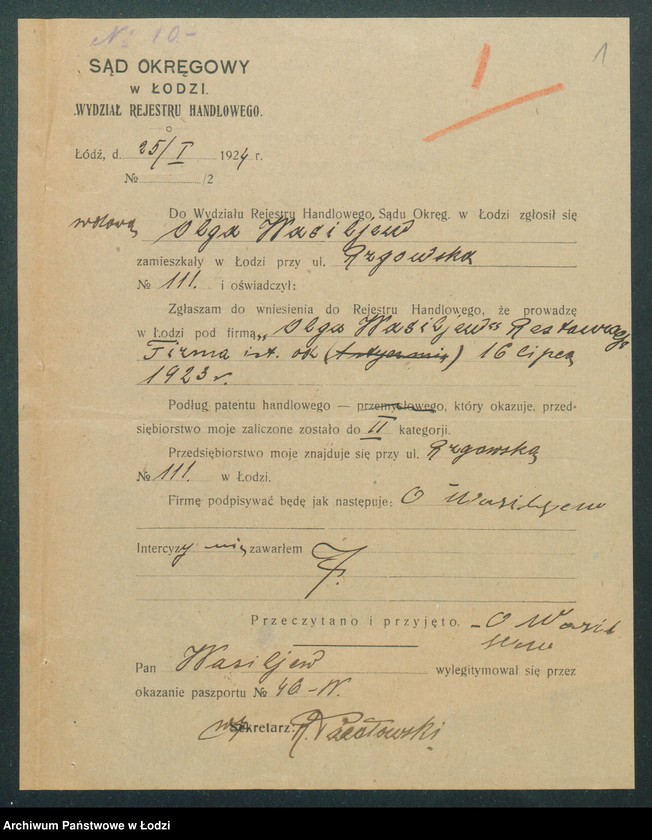 Obraz 3 z jednostki "Olga Wasiliew – restauracja"