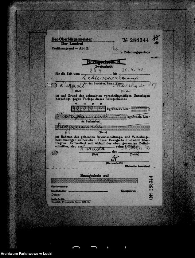 image.from.unit.number "Aufträge, [Lieferscheinen und Rechnungen] 16791-16840 [Dostawa żywności do Getta]"