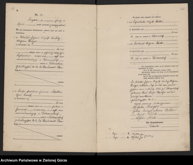 Obraz 12 z jednostki "[Księga małżeństw]"