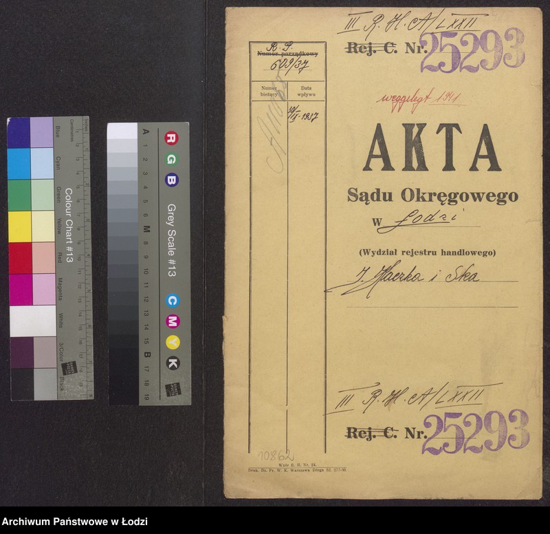 Obraz 2 z jednostki "Izrael Kaczka, Mordka Tajchman- sprzedaż dodatków krawieckich"