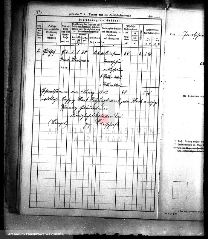 Obraz 17 z jednostki "Dobra Miniszew - sprawy katastralne"