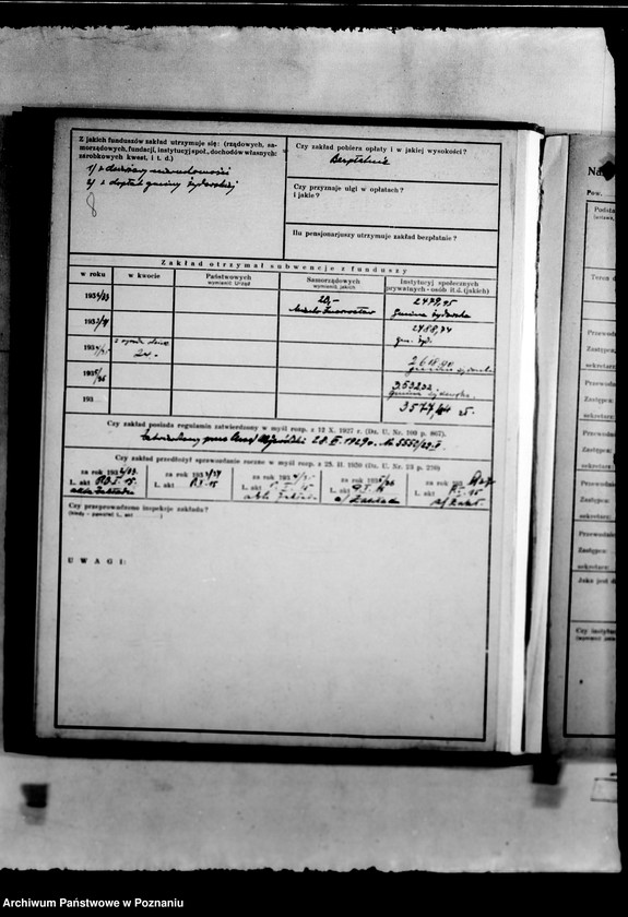 Obraz 12 z jednostki "/Kartoteka zakładów opiekuńczych/"