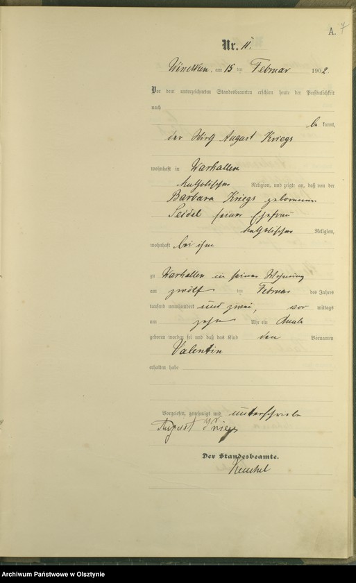 image.from.unit.number "Geburts-Haupt-Register Nr 5 - 84"