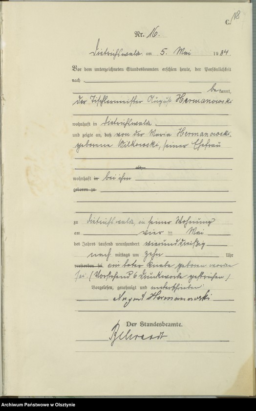 image.from.unit.number "Sterbe-Haupt-Register Nr 1 - 48,1- 16 i 25 - 28,1 - 35,1 -15,18 - 21,24 - 29,34 - 35"