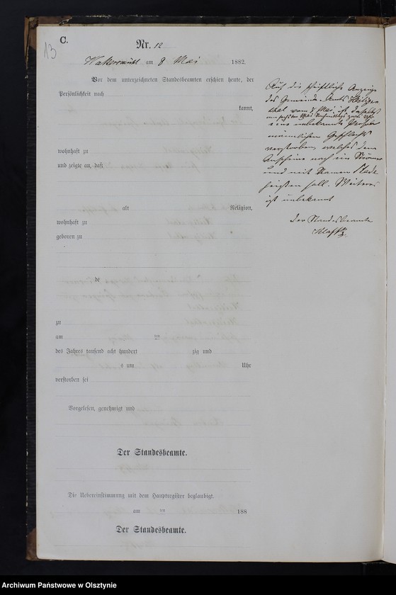 image.from.unit.number "Sterbe-Neben-Register Nr 1 - 46"