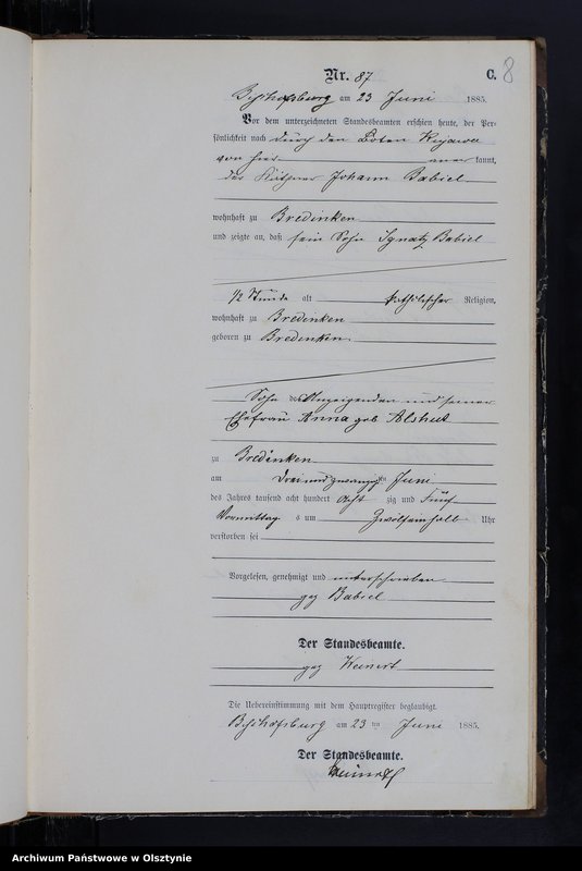 image.from.unit.number "Sterbe-Neben-Register Tom II,Nr 81 - 180"