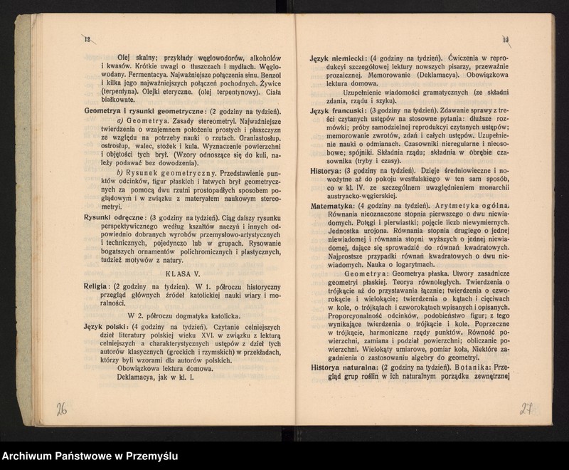 image.from.unit.number "V Sprawozdanie Dyrekcji c.k. wyższej szkoły realnej w Jarosławiu za rok szkolny 1908/9"