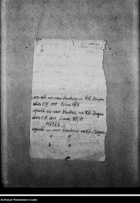 Obraz 5 z jednostki "[Korespondencja z Wydziałem Kart w sprawie skreślenia osób wymeldowanych]"