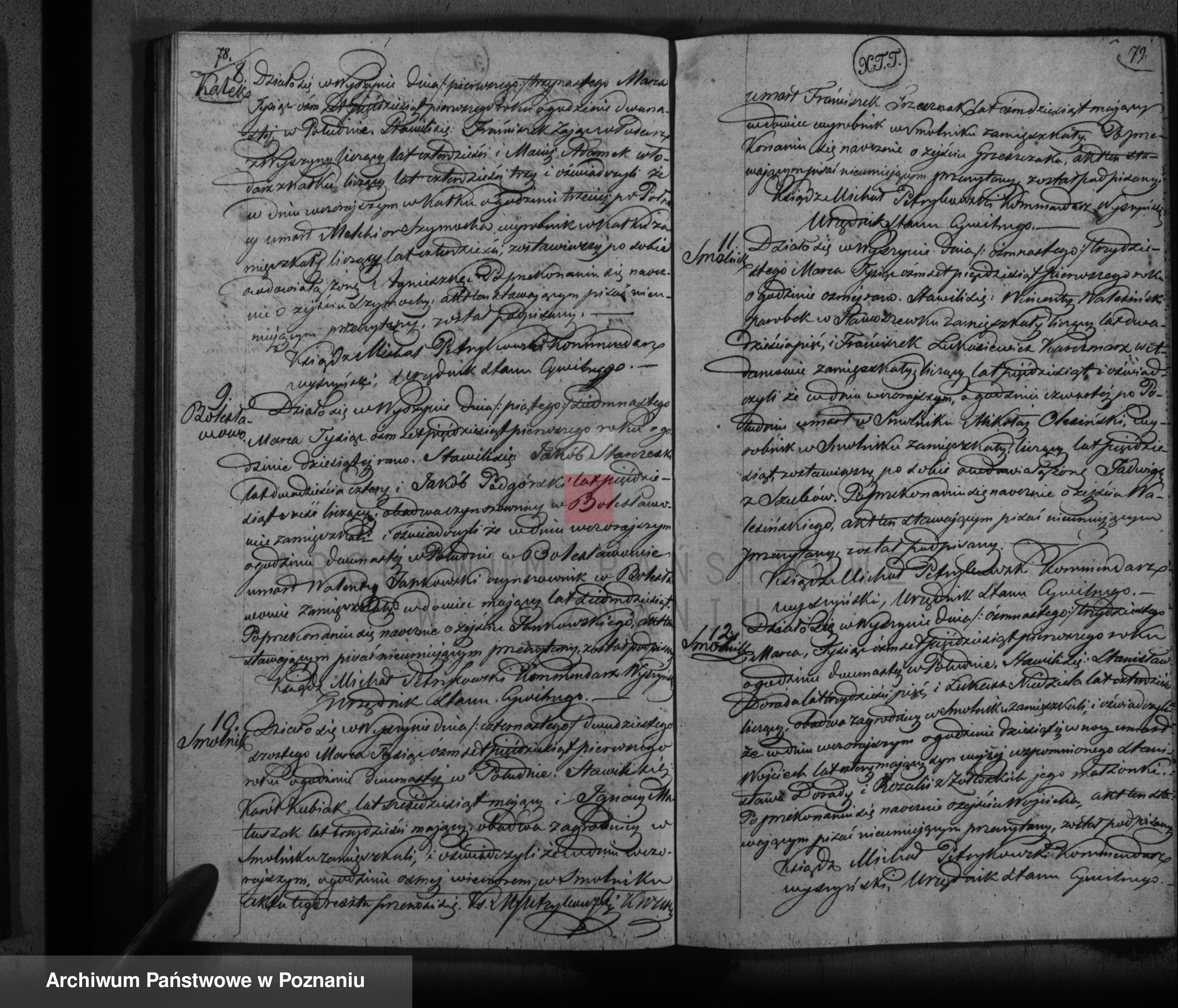 Skan z jednostki: akta urodzeń, małżeństw i zgonów