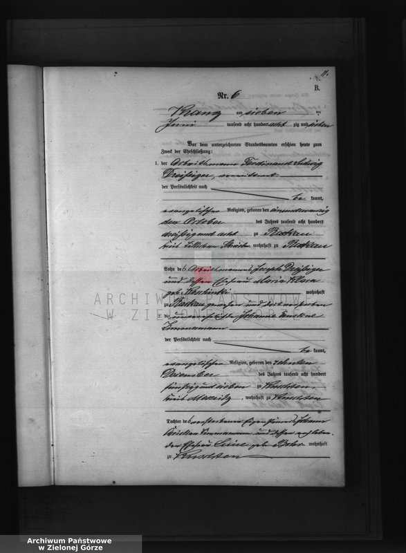 Obraz 13 z jednostki "Heirats-Haupt-Register"