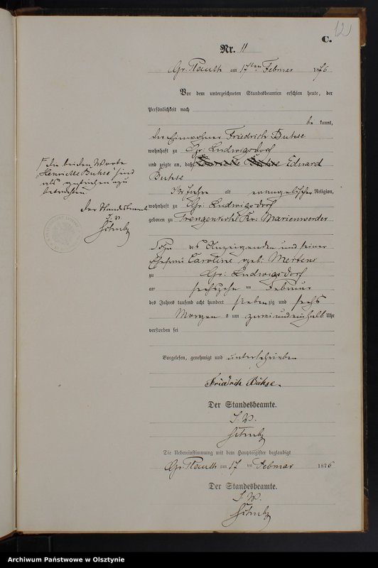 image.from.unit.number "Sterbe-Neben-Register Nr 1 - 45"