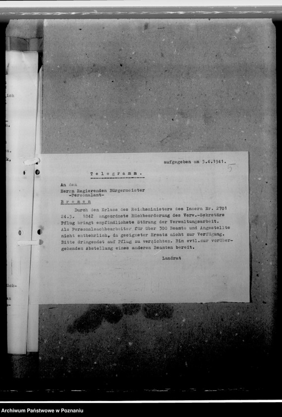 Obraz 9 z jednostki "Pflug, Ernst - Urzędnik"