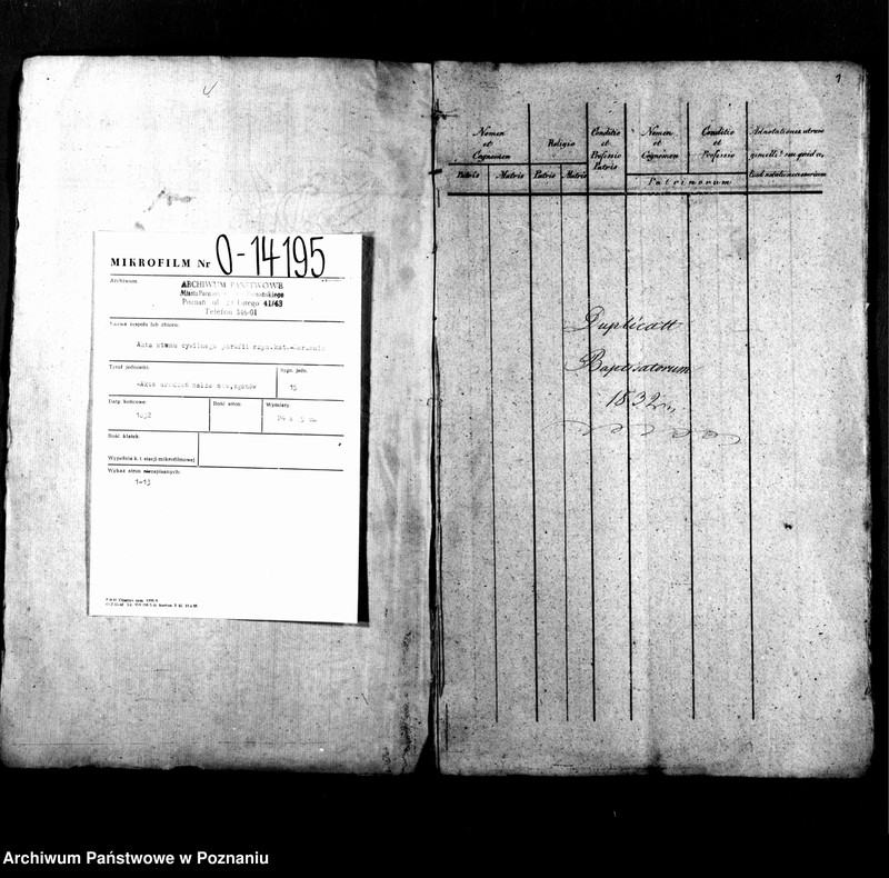 Obraz 3 z jednostki "Libri metrices baptisatorum, desponsatorum, mortuorum"