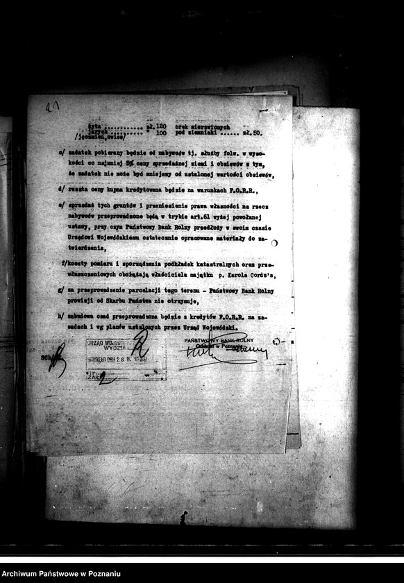 Obraz 14 z jednostki "Majątek Krusza Wielka bI Niemojewko nabycie nieruchomości w trybie art. 8 ustawy o wykonaniu reformy rolnej"