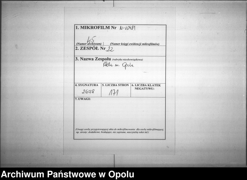 Obraz 2 z jednostki "Acta des Magistrats zu Oppeln betreffend: die Unterstützung hiesiger Armen durch Verabreichung von Suppen"