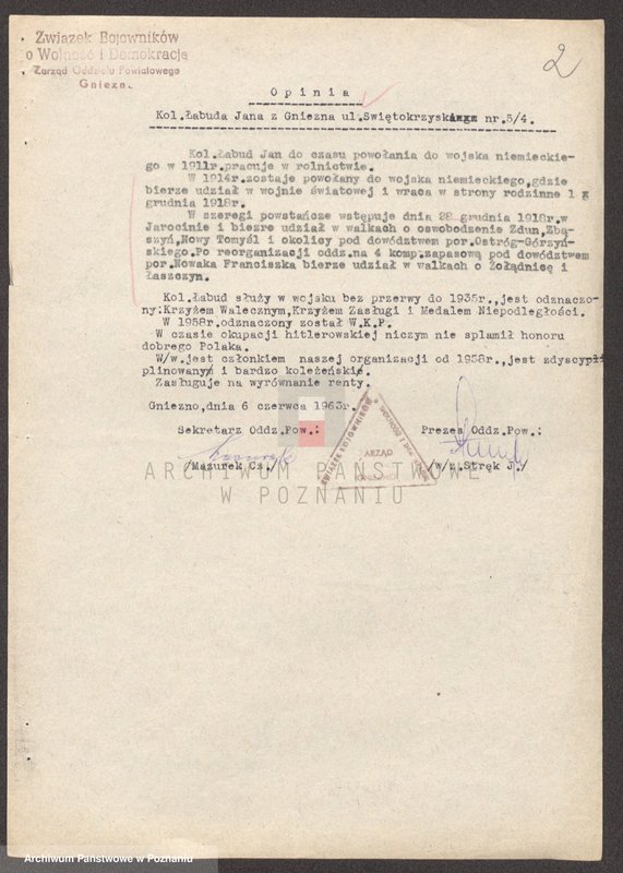 Obraz 18 z jednostki "Życiorysy powstańców wielkopolskich: Ł."