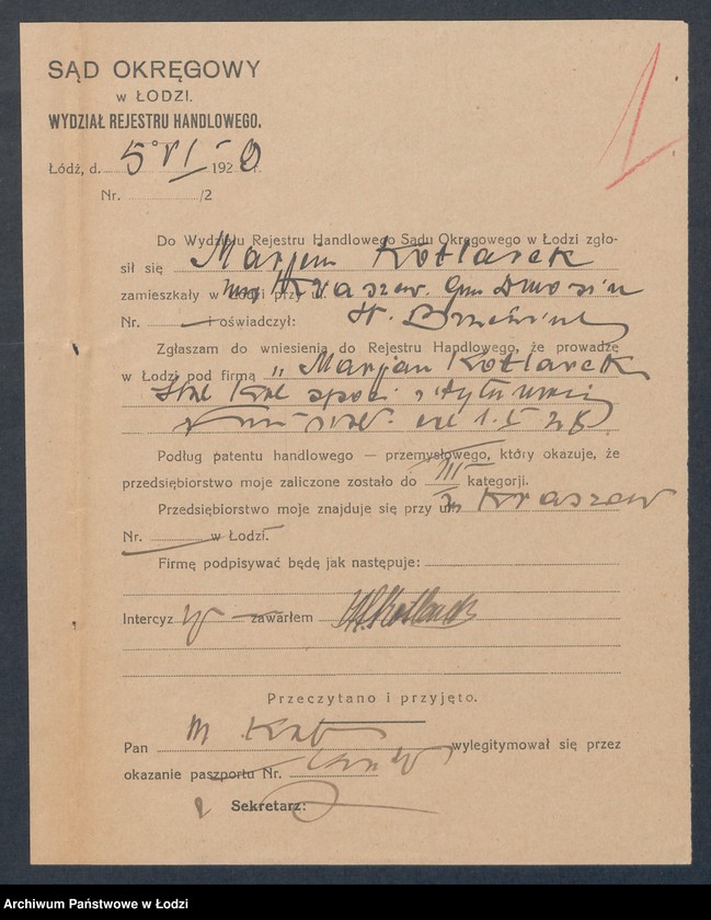 Obraz 3 z jednostki "Marjan Kotlarek- sklep kolonialno-spożywczy i tytoniowy w Zgierzu"