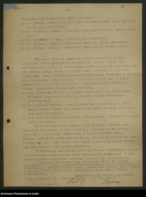 Obraz 13 z jednostki "Protokoły kół PPR z różnych zakładów"