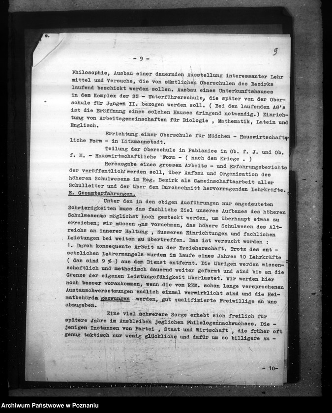 Obraz 13 z jednostki "Sprawozdanie o sytuacji szkół średnich w rejencji łódzkiej"