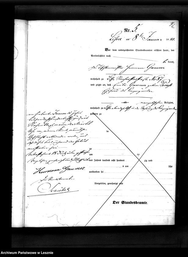 Obraz 8 z jednostki "[Księga zgonów - miasto]"