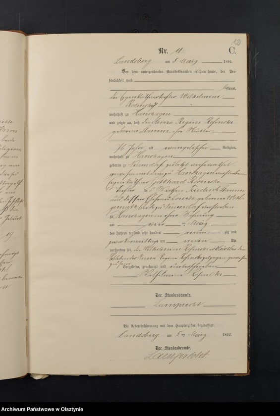 image.from.unit.number "Sterbe-Neben-Register Nr 1 - 77"
