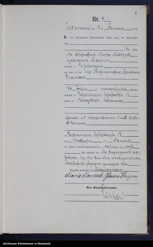 image.from.unit.number "Sterbe-Haupt-Register Nr 1 - 47"