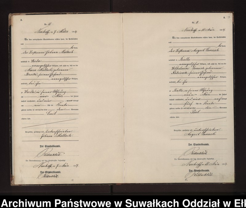 image.from.unit.number "Geburts-Neben-Register des Preussischen Standes-Amtes Neuhoff Kreis Loetzen"