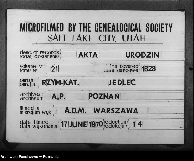 Obraz 6 z jednostki "Liber baptisatorum"