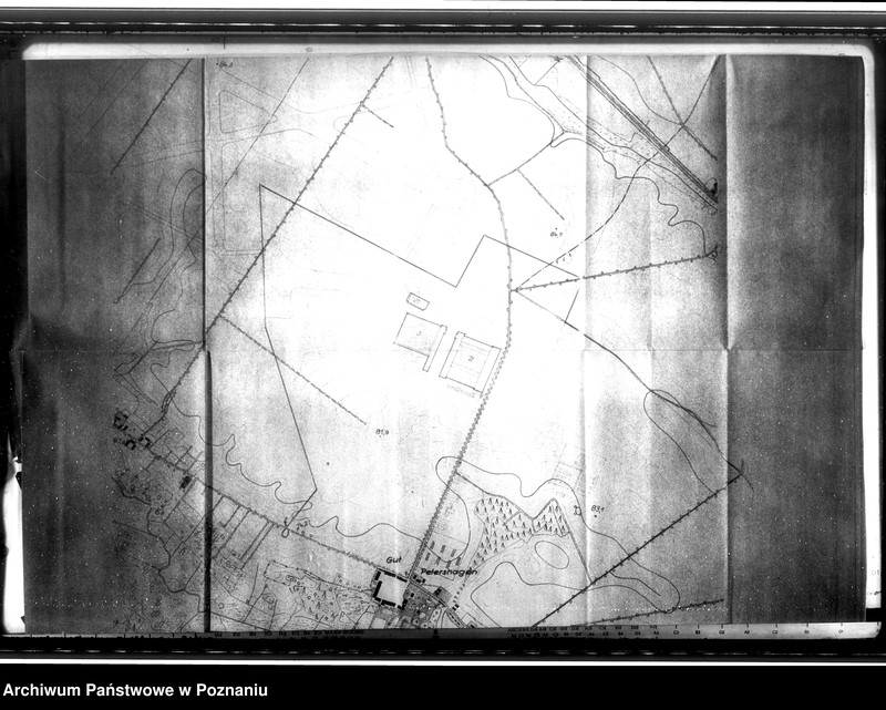 Obraz 8 z jednostki "Bau von Behelfsheimen bei den Focke - Wulfwerken - Kreising. Lagepläne (Krzesiny powiat Poznań)"