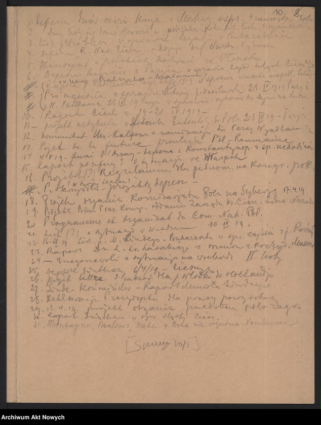 image.from.unit.number "Spisy i wykazy akt m.in. szczegółowy spis akt paryskiego archiwum Prezydenta Ministrów"