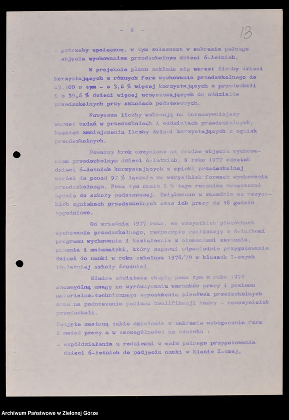 image.from.unit.number "Protokóły z posiedzeń Komisji Wychowania, Oświaty i Kultury Wojewódzkiej Rady Narodowej w Zielonej Górze; Nr 11 - 18"