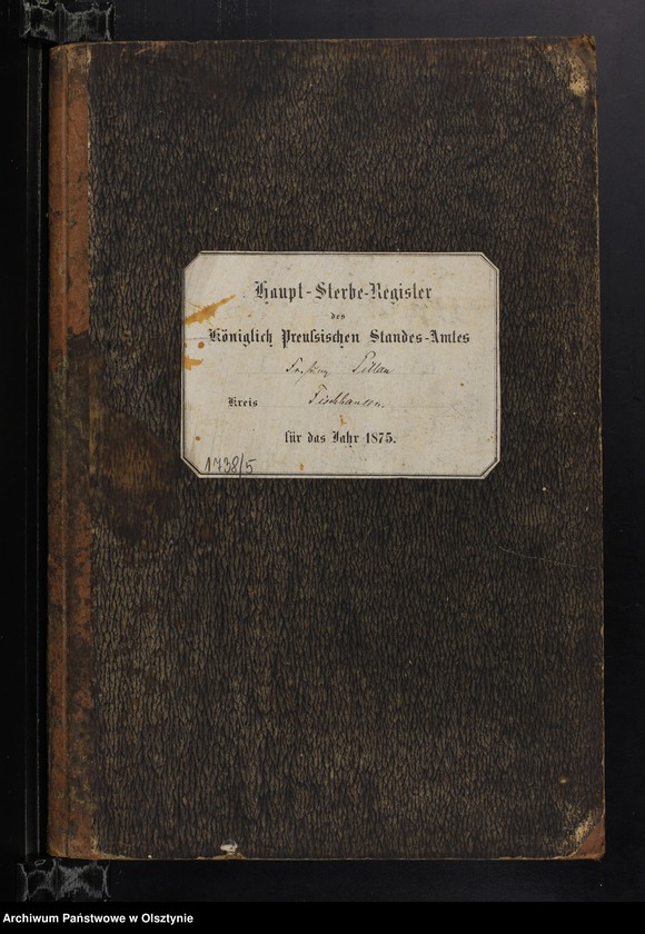 image.from.unit.number "Haupt-Sterbe-Register Nr 1 - 15"