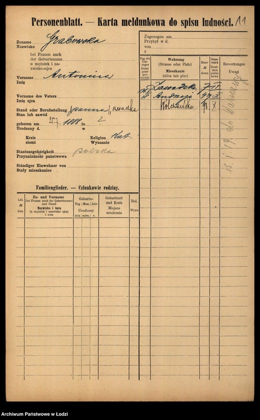 image.from.unit.number "[Spis ludności Łodzi] Grabowska - Graczuchin"