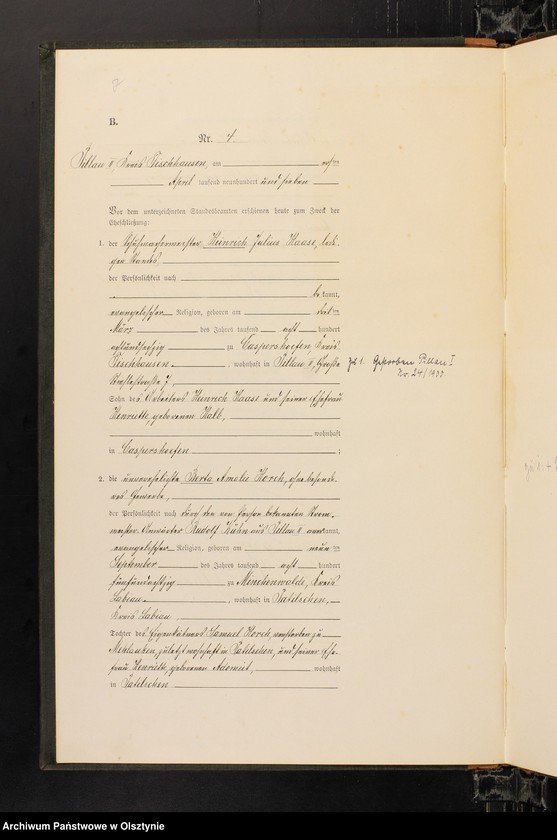 image.from.unit.number "Heiraths-Haupt-Register Nr 1 - 28"