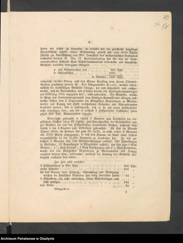 image.from.unit.number "Acta des 18ten Provinzial-Landtages der Stände des Königreichs Preußen. betreffend den Westpreussischen Landarmen Fonds in den 1864-1866"