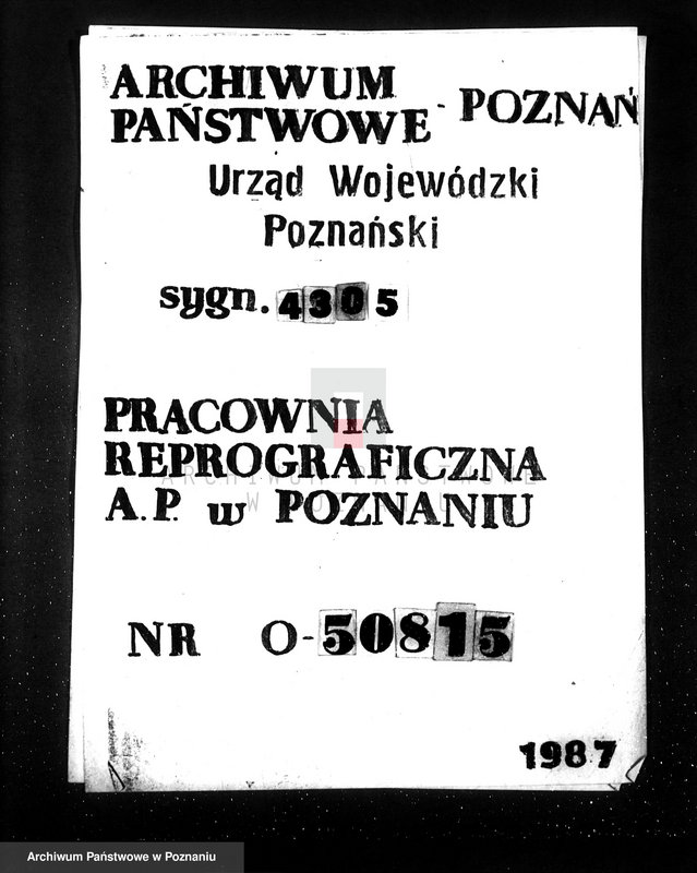 Obraz 1 z jednostki "Zatwierdzenie zakładu przemysłowego /tartak/ Fr. Góreckiego w Pleszewie pow. jarociński"