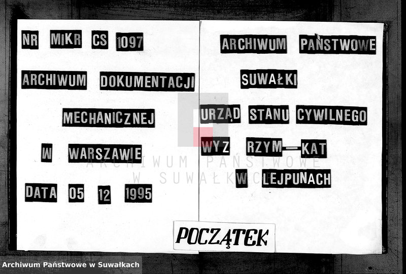 Obraz 1 z jednostki "Dokumenty Aktov o brakosočetanij sostavlennych v 1870 godu činovnikom Graždanskago Sostojanija Lejpunskago Rimsko- Katoličeskago Prichoda"