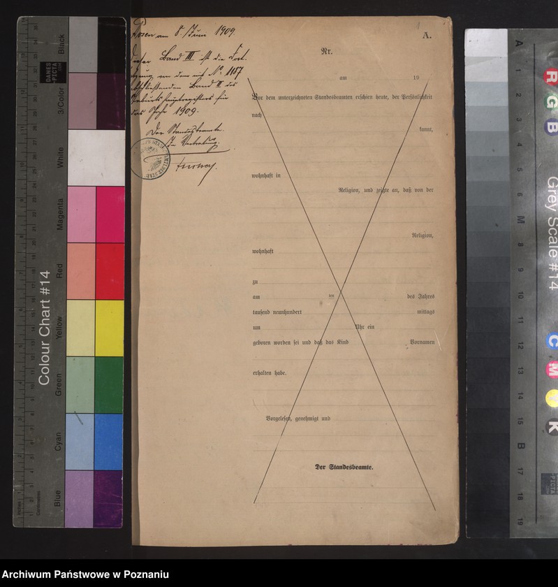 Obraz 3 z jednostki "Księga miejscowa urodzeń tom III [Rejestr główny urodzeń]"