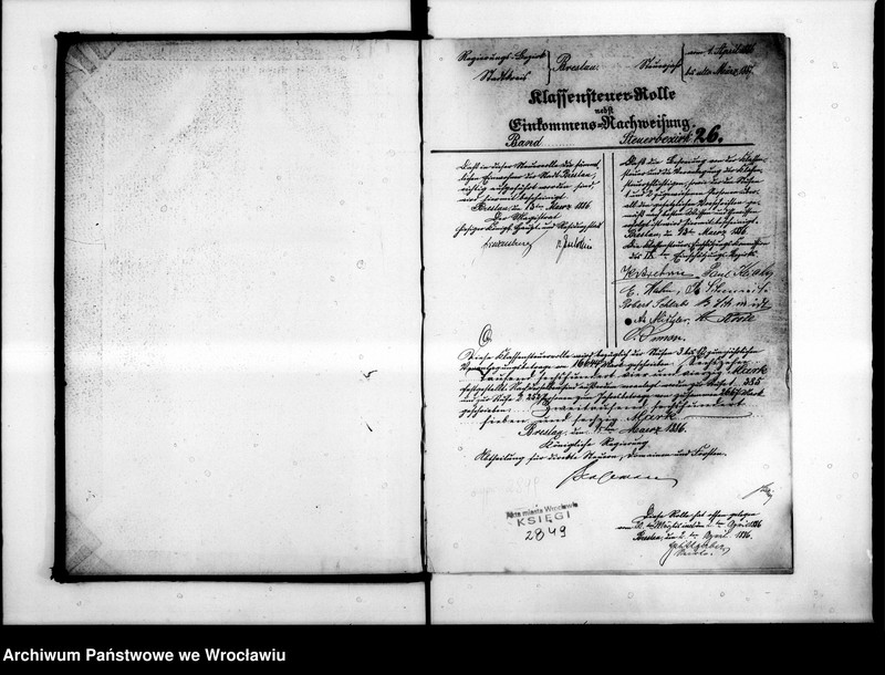 image.from.unit.number "Klassensteuerrolle nebst Eikommens - Nachweisung"