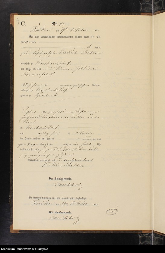 image.from.unit.number "Sterbe-Neben-Register II Nr 40 - 48"