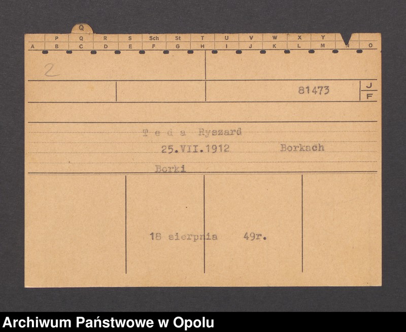 Obraz 4 z jednostki "[Brodowy Marie, ur. 30.1.1888 Gross Borek]"