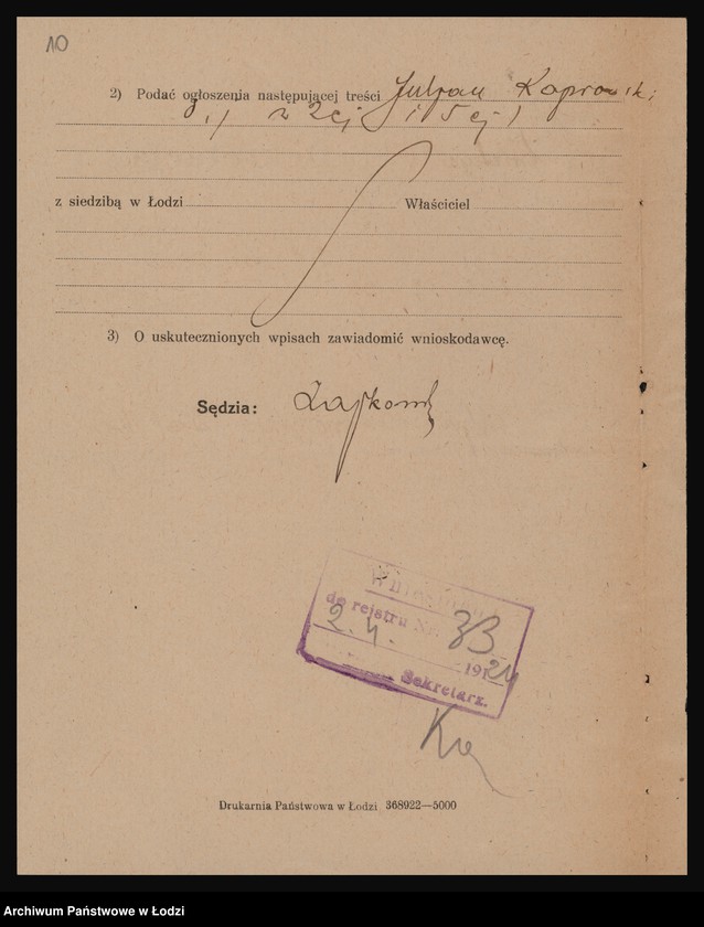 Obraz 11 z jednostki "Julian Koprowski- skład apteczny"